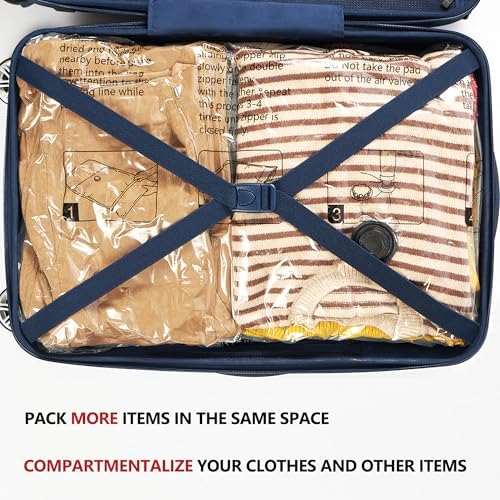 Vacuum Seal Bags for Clothing Travel and Home Storage, Travel Vacuum Bags with Electric Pump, Space Saver packing compression for Blankets Comforters Pillows Clothes, 10 Large - Image 5