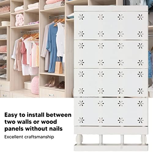 Wardrobe Partition Board, Storage Extendable Rod Space Saving Layered Partition Board for Cabinet (Length 48‑80cm/18.9‑31.5in) - Image 3