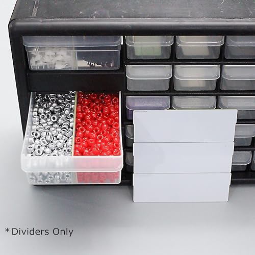 (24-Pack) Large Drawer Dividers compatible with Craft Cabinet and Hardware Storage Organizers, (Dividers Only) - Image 5