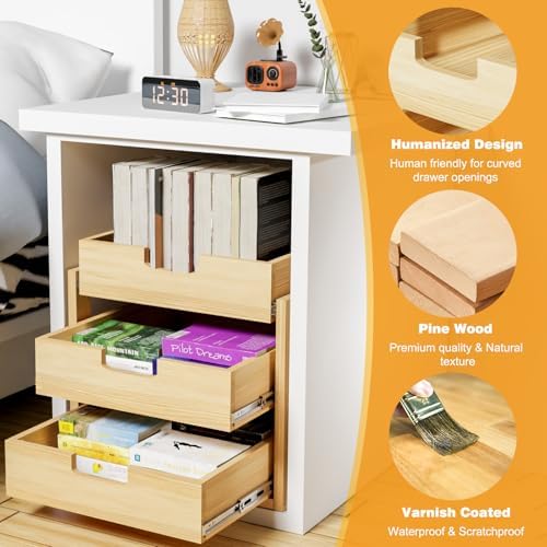 Pull Out Cabinet Organizer, 20''W×21''D Sliding Drawers for Cabinets, 3 Tier Soft Close Slide Out Wooden Pull out Drawers, Base Cabinet Organization for Kitchen, Pantry, Bathroom - Image 4