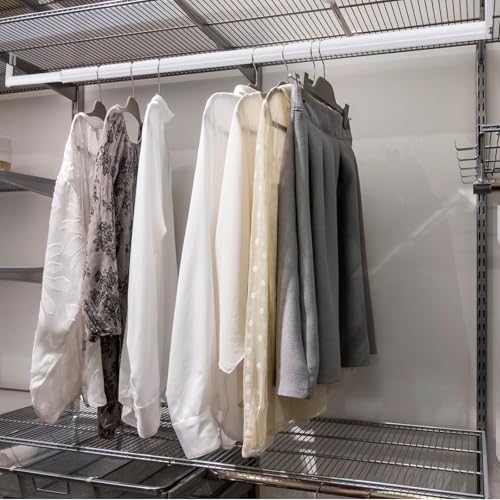 Threehoney Expandable Closet hanger Rod for Wire Shelf, 36-60 Inch, White - Image 6