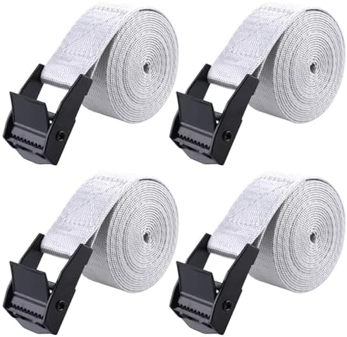 TRIWONDER Tie Down Straps Lashing Straps with Cam Buckle Nylon Webbing Heavy Duty Adjustable for Battery Kayak Motorcycle Cargo Packing by TRIWONDER