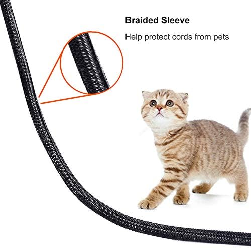 ZhiYo Cable Sleeve, 6.6ft - 1/2 inch, Black - Image 5