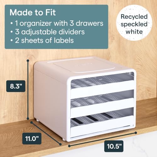 YouCopia SpiceStack® Adjustable Spice Rack Organizer, Pull-Down 24-Bottle Seasonings and Spices Holder for Kitchen Cabinet and Pantry Organization with 104 Included Labels - Image 3