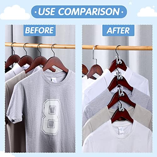 Unittype 100 Pcs Unitype Hanger Connector Hooks, Space Saving Clips, Gray - Image 4