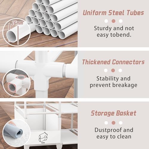 Portable Closet, Easy Assembly, Large Capacity Wardrobe Closet - Image 5