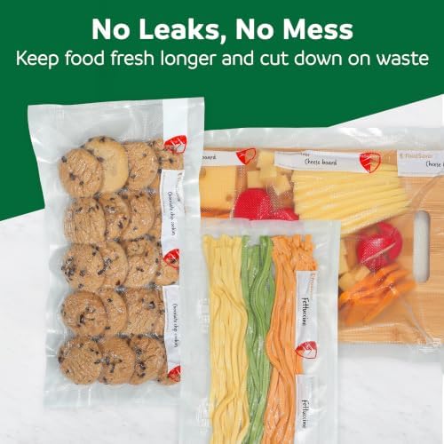 FoodSaver Vacuum Sealer Rolls, 6 Pack 8" x 13.3' Rolls (80 Total Feet), BPA-Free Custom Size Storage Bags for Food, Sous Vide, and Meal Prep - Image 3