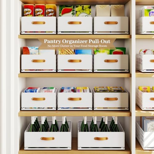 Pull Out Cabinet Organizer, Slide-Out Pantry Shelves, Fits Framed Cabinets - Image 5