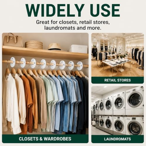10-Pack Closet Dividers for Hanging Clothes - Image 3