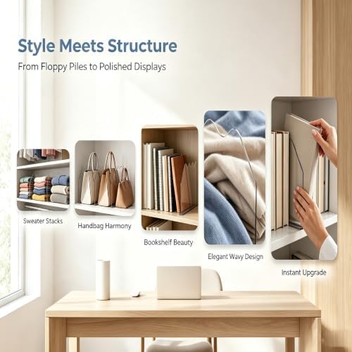 Clear Purse Organizer for Shelf Dividers,Shelf Dividers Closet Organizers - Image 2