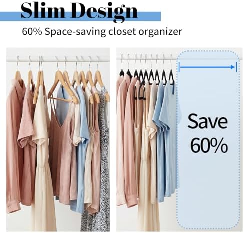 Smartor Black Velvet Hangers 120 Pack, Non-Slip Clothes Hanger with Tie Bar - Image 3