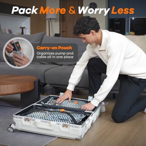 Vacuum Bags for Travel with Wireless Pump for Carry on Luggage or Suitcase - Image 6