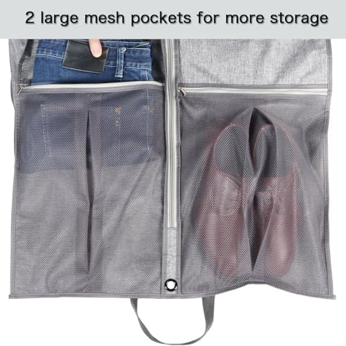 Zilink Garment Bags for Travel Suit Bags for Hanging Clothes 43 in, 2 Pack - Image 4