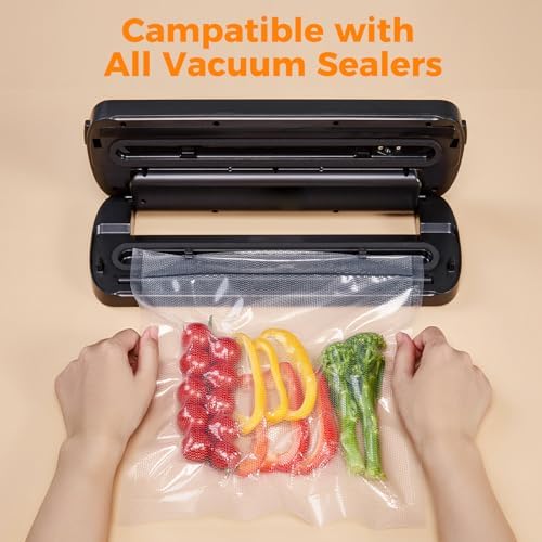 Wevac Vacuum Sealer Bags for Food 8x50 11x50 2 Rolls Fit Food Saver Machine - Image 5