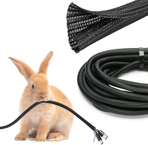 JOTO 10 Feet Cable Management Sleeve -Black by JOTO