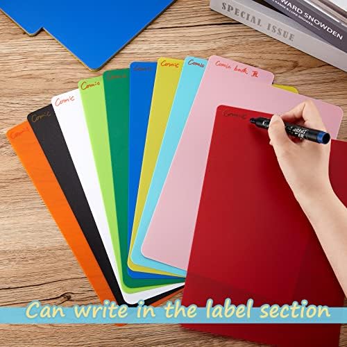 Lewtemi 20 Pcs Comic Book Dividers with Tabs Book Shelf Dividers - Image 4