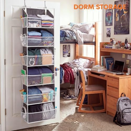 Ofiray-home Over Door Organizer with 6 Large Pockets - Image 7