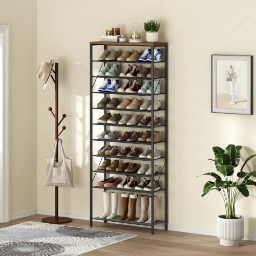 MAHANCRIS 12 Tier Shoe Rack, Shoe Storage Organizer, Holds 44-48 Pairs - Image 5