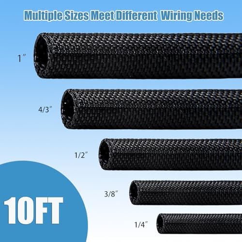 1 inch Cord Protectors from Pets No Chew, 10ft Wire Protector Cord Covers for Pets, Flexible Cable Sleeve Cord Management for TV Computer Wires - Image 6