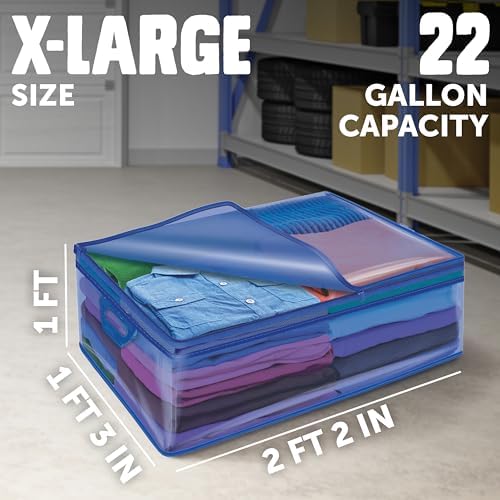 Ziploc Flexible Totes, 22 Gallon X-Large Storage Bags with Zipper, 2 Count - Image 2