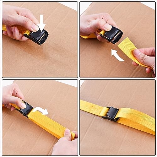 TRIWONDER Tie Down Straps Lashing Straps with Cam Buckle Nylon Webbing Heavy Duty Adjustable for Battery Kayak Motorcycle Cargo Packing - Image 5