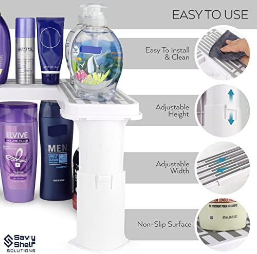 Expandable Under Sink Organizer and Storage I Bathroom Under the Sink Organizer Kitchen Under Sink Shelf I Cleaning Supplies Organizer Under Sink Storage I EXPANDABLE HEIGHT DEPTH & WIDTH - Image 5