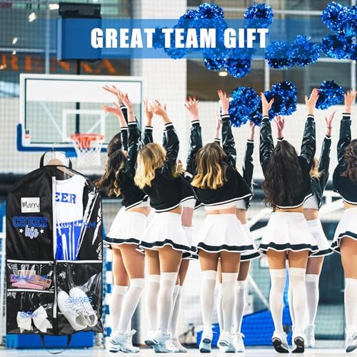 Blushtier 40" Cheer Uniform Garment Bag Cheerleading, Black,Blue - Image 4