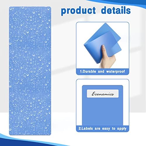 Vinsot 50 Pcs Library Book Dividers for Shelves with Stickers 4 x 12 Inch - Image 3