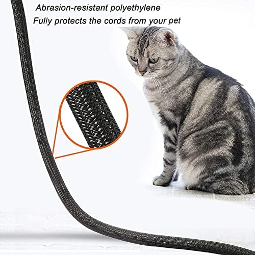 Cable Management Sleeve, Split Design, 10FT - 3/4 Inch, Black - Image 4