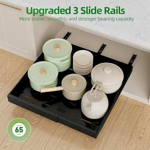 PAKETA 2 Pack Expandable Pull Out Cabinet Organizer,21" Deep - Image 7