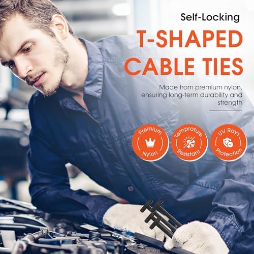 150 Pcs Nylon Universal Cable Tie Buckles Heavy-Duty Zip Tie Buckle Clips - Image 6