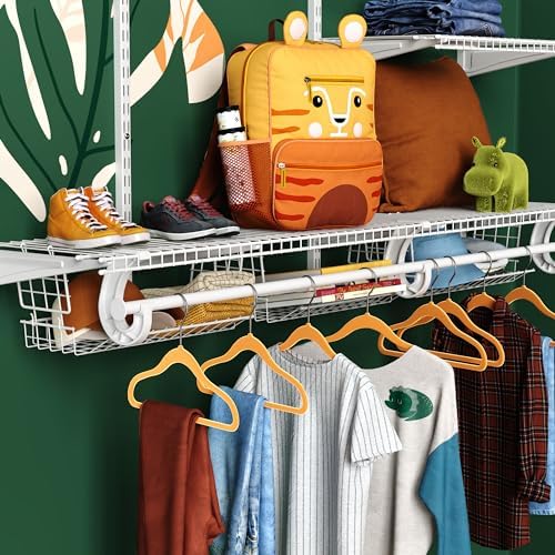 ClosetMaid Hideaway Behind-the-Hangers Hanging Wire Shelf for Closets, Pantries, Laundry Rooms (3-Pack) - Image 2