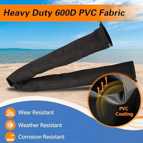 EVRBUL 48 Inch Zippered Rigging Sleeve, Heavy Duty 600D Waterproof Marine Cable Jacket, Trolling Motor Cable Sleeve for Bundling Control Cables Fuel Lines and Electrical Wires - Image 5