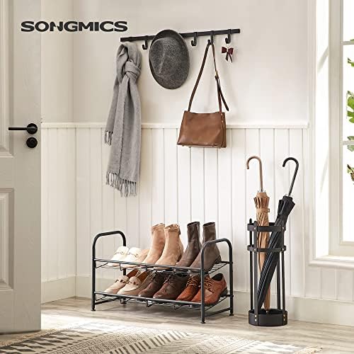 SONGMICS 2-Tier Stackable Metal Shoe Rack, Holds Up to 8 Pairs of Shoes - Image 2