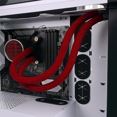 Electriduct 1" Hook Self Closing Wrap Around Sleeve - 10 Feet - Red - Image 4