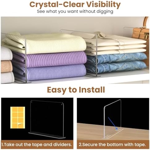 Shelf dividers for Closet Organization: Stable Upright Support - Image 6