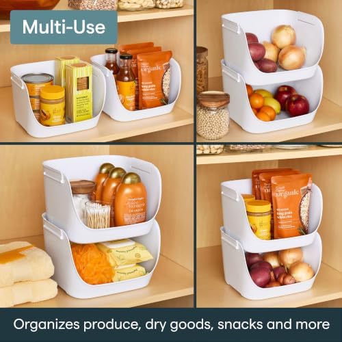 YouCopia ShelfBin Stacking Pantry Bins, 2-Pack, Stackable Storage Basket Organizers for Kitchen and Cabinet Organization - Image 6