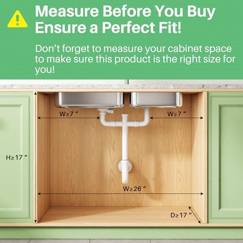 Kitstorack Under Sink Organizer, 2-Pack 3-Tier Height Adjustable Thickened Metal Pull out Cabinet Organizer Shelf, Slide out Storage Drawer Rack for Bathroom Kitchen Pantry Home Organization, Grey - Image 2
