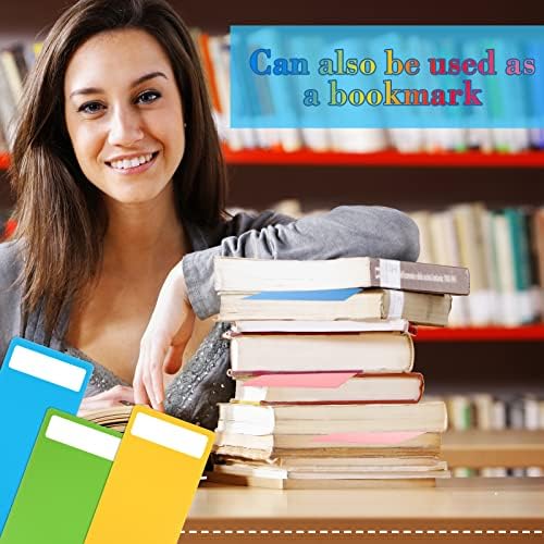 TaoBary 120 Pcs Library Book Dividers with Stickers 4 x 12 Inch 12 Colors - Image 6