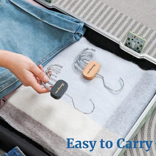 Belt Organizer for Closet,2PCS Tie Rack, Belt Tie Hanger for Closet,Tie Organizer for Men,Hanging Closet Organizer Hook for Belt, Bra, Tank Top, Tie, Scarf, Hat, Purse,Black - Image 5