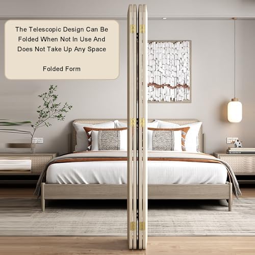 Foldable Pegboard Room Divider - 3/4 Panels Privacy Screen with Storage Rack for Craft and Art Displays(White,3 Panel) - Image 6