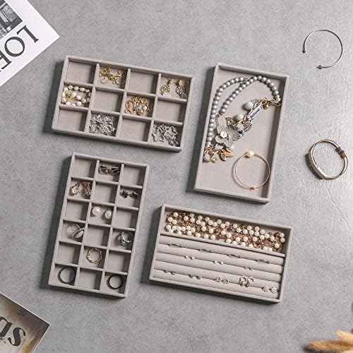 Frebeauty Jewelry Trays for Drawer,Set of 4 Jewelry Organizer and Storage - Image 5