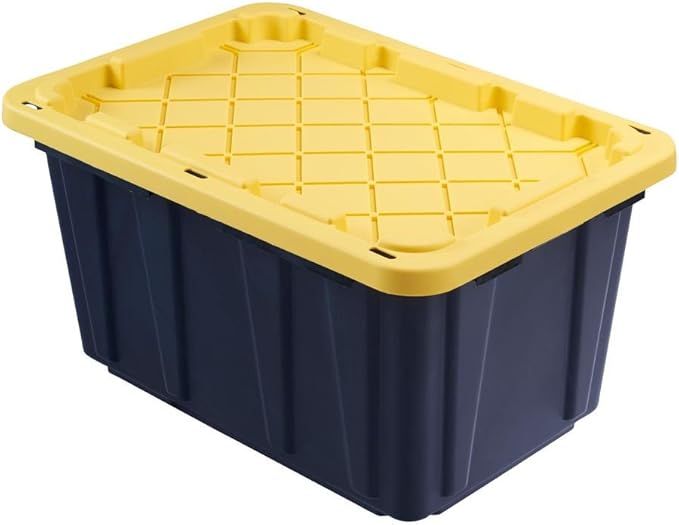 HDX 17 Gal. Storage Tough Tote in Black