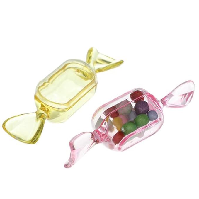 FZBNSRKO 50 Pcs Clear Candy Shaped Jewelry Box,Mini Jewelry Organizer Boxes Lovely Plastic Candy Container DIY Jewelry Accessories for Wedding Party Travel Valentine's Day(pink)
