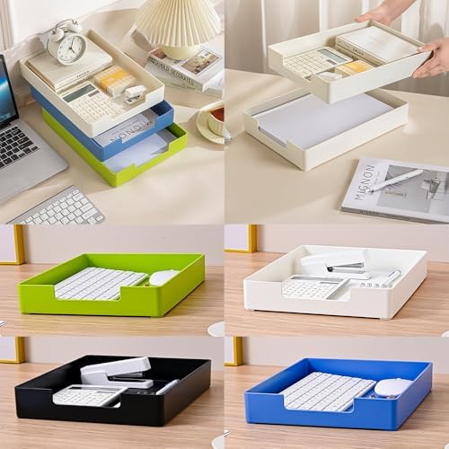 Letter-Size Tray, Desk Drawer Organizer for A4 Paper, Black - Image 4