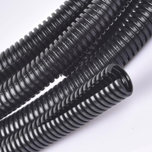 1 Inch Wire Loom Split Tubing - 25 ft Cord Protector Electric Wires Covers, Automotive Wire Flexible Conduit by ALLWIN