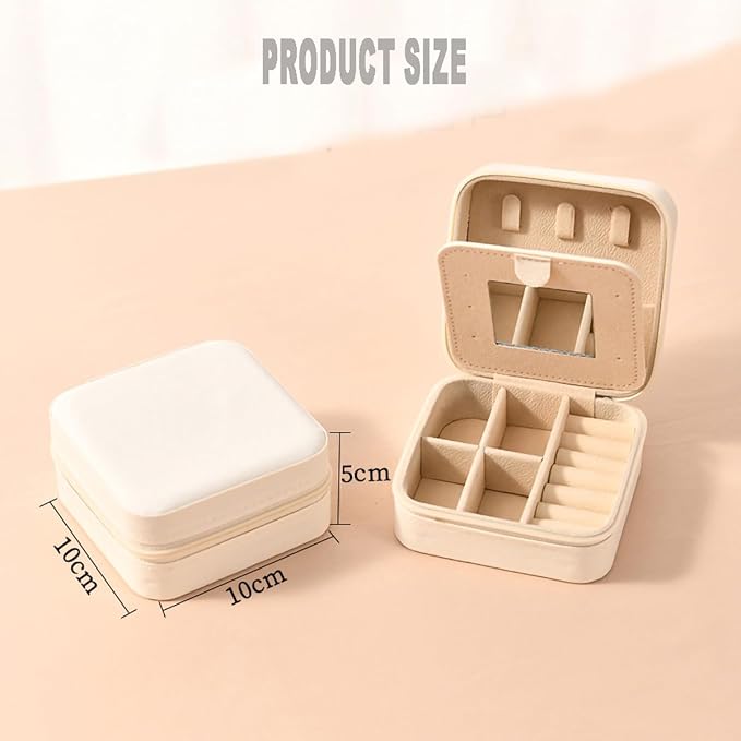 Compact And Secure Jewelry Boxes For Women Small Jewelris Box For Travel Portable Case With Lock Key Beautiful Jewelry Organizer And Storage Solution