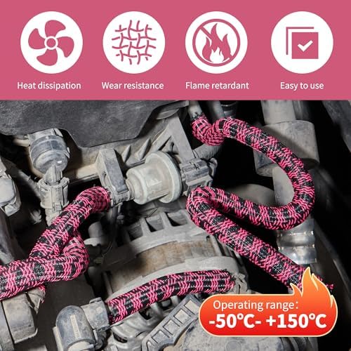 Cable Sleeve 1/4 Inch x 100FT Self-Wrapping Wire Loom - Image 5