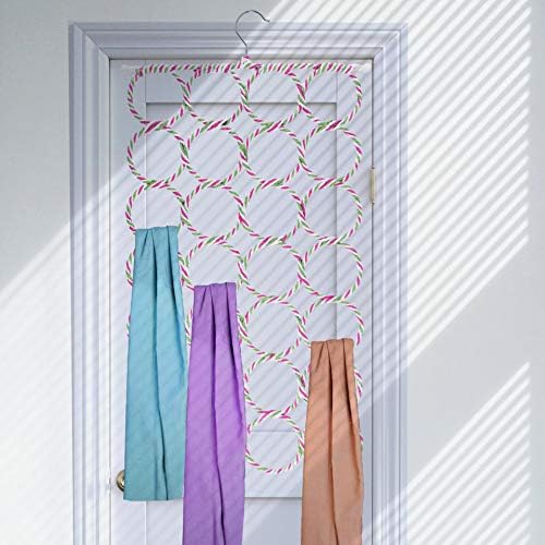 Super Z Outlet Foldable 28 Ring Hole Slots Space Saving Clothing Closet Hanger Scarf, Ties, Belts, Socks Organizer for Home Bedroom, Bathroom, Living Room (Multicolor) - Image 6