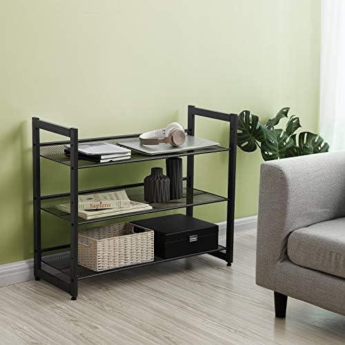SONGMICS Metal Shoe Rack, 3-Tier Shoe Orgainzer, Holds 9-12 Pairs - Image 5